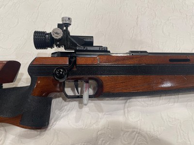 Anschutz 1907 stock and 1913 barreled action - Image 6 of 14
