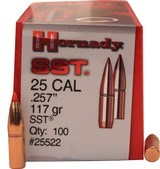 Hornady 25 cal. 117 gr SST Bullets