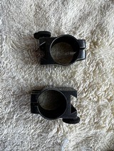 3/4" Rings, 1930's-40's, for target blocks, Large Thumbwheel, "Baby Unertl," similar to Stith style. - 2 of 4