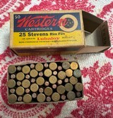 25 Stevens (Vintage) Rimfire Ammunition, Long and Short, 5 Boxes Total - 4 of 5