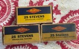 25 Stevens (Vintage) Rimfire Ammunition, Long and Short, 5 Boxes Total - 2 of 5
