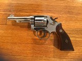 Smith & Wesson Model 10-2 with 4" barrel (caliber 38 special) Factory nickel finish - 5 of 6