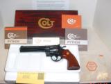 Colt Python 6 inch & 8 inch Wood Grain- Box and Paperwork - 1 of 4