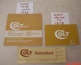 Colt Diamondback 6 inch- Box Foam Insert & Paperwork - 9 of 10