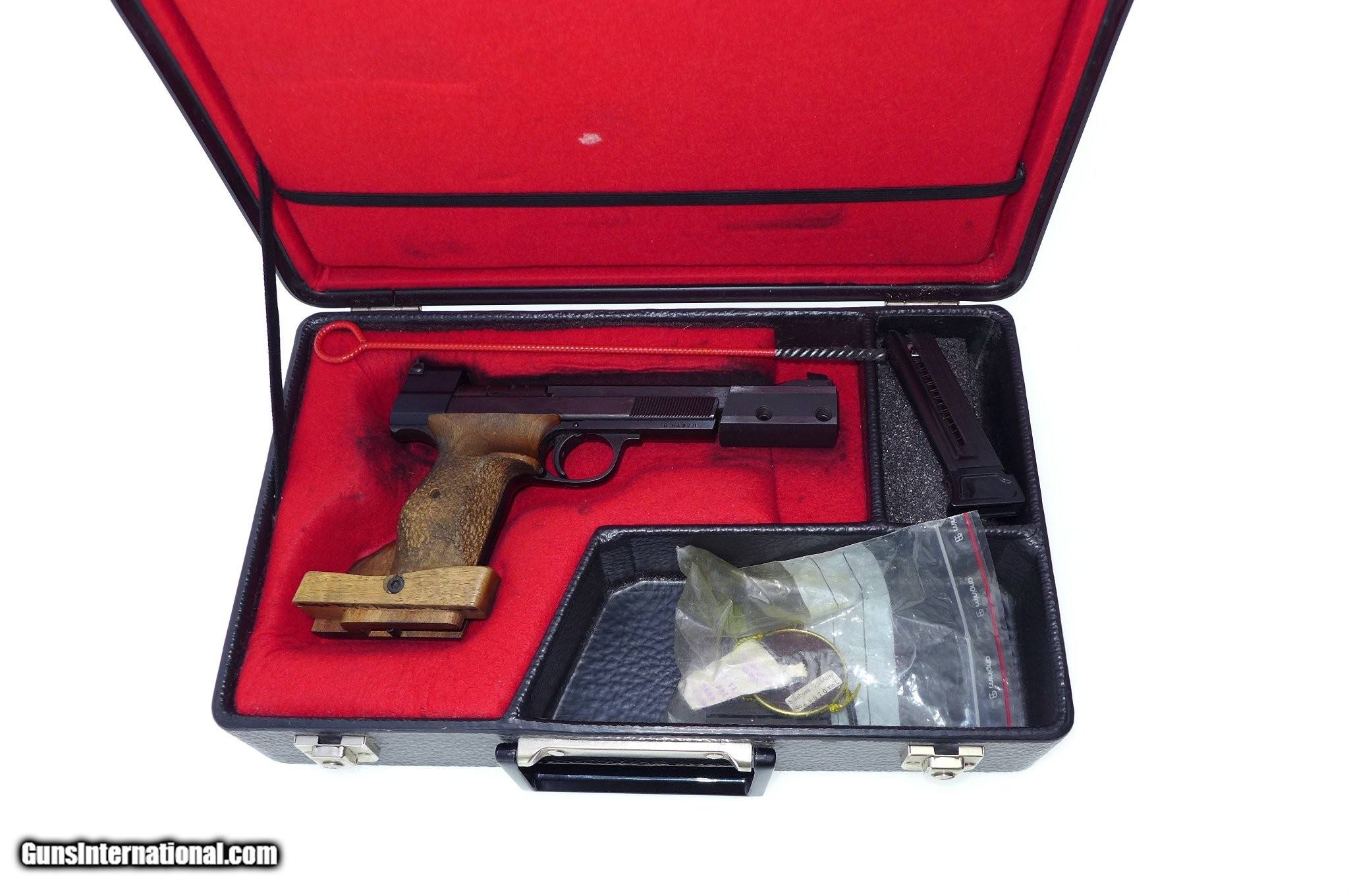 Vintage Swiss Hammerli 215 Match Pistol in Factory Range Case