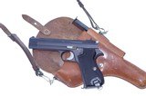 ExcellentSwiss Army transitional model SIG P49 PistolP210w. Holster - 1 of 20