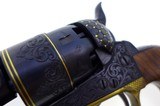 Cased Engraved & Gold inlay Liege Colt 1860 New Model Army Revolver - 13 of 20