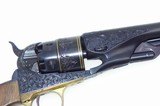 Cased Engraved & Gold inlay Liege Colt 1860 New Model Army Revolver - 4 of 20