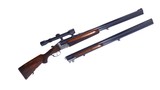 Cased 1950 Hammerli & Sodia Ferlach two Barrel set Combination Gun & O/U Shotgun8x57JRS12GA 70mm - 1 of 20