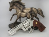 1979 COLT 4" BRIGHT NICKEL PYTHON .357 COMBAT MAGNUM SN#V87574 - 3 of 15