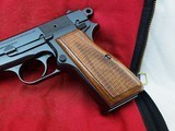 Very Nice 1966 Belgium Browning Hi Power T Series In Pouch - 3 of 15