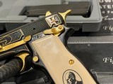 New in Box Gold Inlaid and Engraved Browning Hi Power 150th Anniversary Edition - 8 of 10
