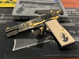 New in Box Gold Inlaid and Engraved Browning Hi Power 150th Anniversary Edition - 5 of 10