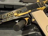 New in Box Gold Inlaid and Engraved Browning Hi Power 150th Anniversary Edition - 7 of 10