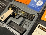 New in Box Gold Inlaid and Engraved Browning Hi Power 150th Anniversary Edition - 1 of 10