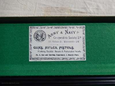 Army Navy .410 Double Solid 98%+ Condition Cased with all accessories CCH Purdy Release Top English Quality