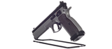 CZ Model 75 Tactical Sports Semi-Automatic Pistol with Case Like New Two-Tone 5 xtra mags - 2 of 6