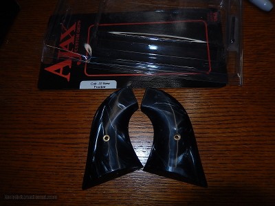 New Ajax black pearlite grips Colt New Frontier