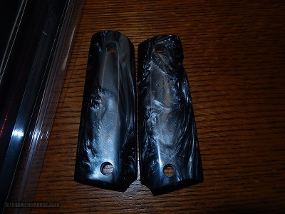 New Ajax black pearlite grips Colt 1911