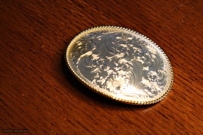 Montana Silversmith Bold Engraved Scalloped Buckle From The Kirschen Collection New A 7