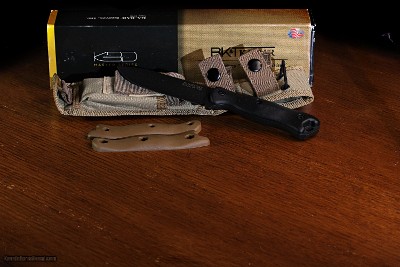 KaBar BK 16 Short Drop Point Two grips, sheath, K 4 New