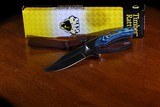 New Timber Rattler Blue Pakkawood Skinning Knife TR1 Kirschen Collection - 2 of 2