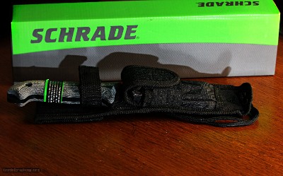 Schrade SCHF51M Frontier 10.9in Steel Full Tang Fixed Blade Knife with 5.1in Drop Point Blade and Micarta Handle for Outdoor Survival, Camping and ED