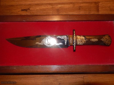 Gigand WF Texas Bowie Gigand Knives Knife in Case 0701 of 1000 24K