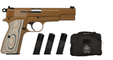 NEW Springfield SA-35 9mm 9x19 –
Coyote Brown (Hi-Power clone) Soft Case and Extra mags