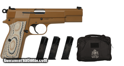 NEW Springfield SA-35 9mm 9x19 –
Coyote Brown (Hi-Power clone) Soft Case and Extra mags