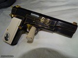 Browning Hi-Power 150th Anniversy Edition Blue & Gold Engraved MUST SEE - 2 of 13