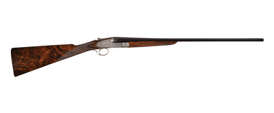 Fantastic M. Ghidini Signed Master Engraved .410 Bore Abbiatico & Salvinelli Famars Venus Grade Side Lock with Case & Accessories