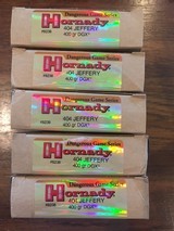 Hornady 404 Jeffery 400 GR DGX Five boxes 100 rounds Half Price! $250 plus shipping - 1 of 1