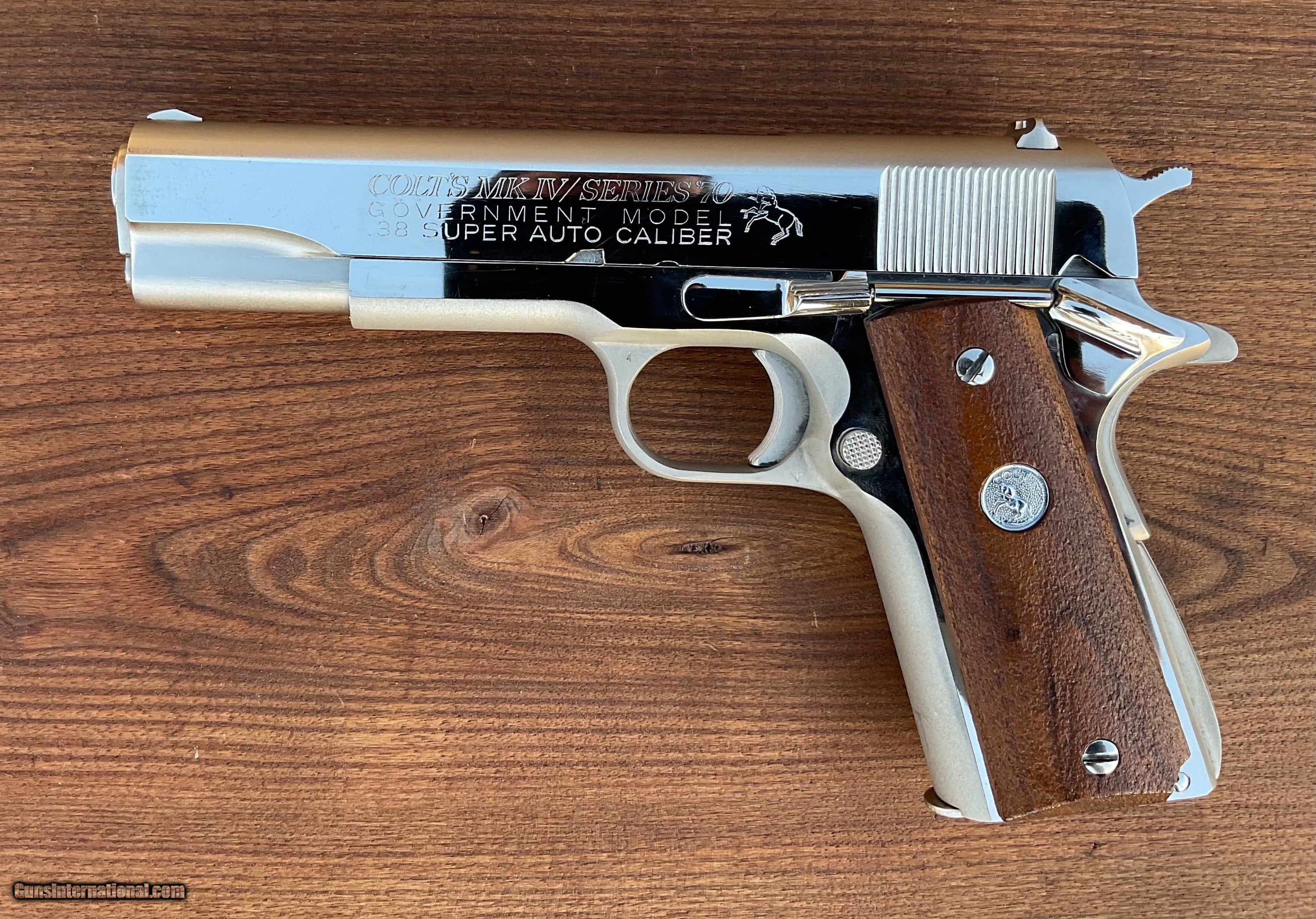 COLT Series 70 ニッケル 新同品 コルト ガバメント シリーズ'70 ニッケルフィニッシュ - ガス