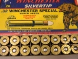 Winchester 32 Win Special Super Speed 170 Gr. Crouching Bear Box - 10 of 12