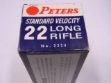 Peters 22 Long Rifle Cartridges Full Brick of 500 Rounds - 6 of 10