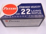 Peters 22 Long Rifle Cartridges Full Brick of 500 Rounds - 3 of 10