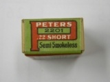 Peters 22 Short Rimfire Semismokeless Ammo - 5 of 6