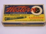 Western 32-40 Winchester W/165 Gr BOAT TAIL Bullets - Bullseye Target Box - 1 of 10