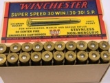 Winchester Super Speed 30 W.C.F. 30-30 S.P. 1935 Box - 7 of 10