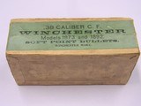 Winchester 38 Cal for Models 1873 Sealed Black Powder Box with Metal Patched S.P. Bullets - 3 of 5