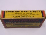 Winchester Super Speed 30 W.C.F. (30-30) S.P. 1945 Olin Box - 4 of 9