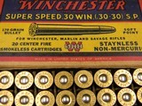 Winchester Super Speed 30 W.C.F. (30-30) S.P. 1945 Olin Box - 8 of 9