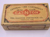 Clinton .38 Smith & Wesson Central Fire Cartridges