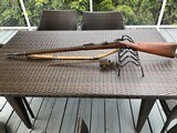 Springfield 1884 45-70 Mint w/Bayonet & scabbard. Original canvas sling - 2 of 9