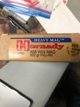 Hornady 458 Heavy Mag 500gr FMJ-RN - 1 of 3