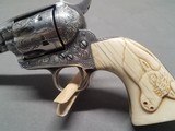 Colt 1st Gen Old Engraved Carved Ivory Grips 45 LC - 8 of 22