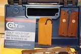 1989 COLT 1911 45 ACP. GOLD CUP NATIONAL MATCH ENHANCED,,, WITH ALL FACTORY BOX AND CASE AND PAPER WORK ONE OWNER SUPER COLLECTABLE AWSOME ALL O.E.M. - 3 of 13
