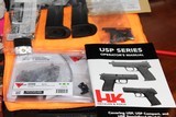 HK USP 45 COMPACT STAINLESS W/SAFTEY DE COCKER,,
W/2 MAGAZINES 8 ROUNDS COMPLETE PACKAGE MINT LIKE NEW,,,,,,, ALL FACTORY,,,,,, - 9 of 10