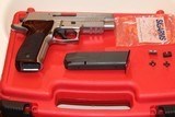 SIG SAUER P226 ELITE, 9MM MADE IN GERMANY W/FACTORY ROSEWOOD GRIPS, W/TWO SET OF SIGHTS ONE FACTORY MAGAZINE W/FACTORY RED BOX,,, MINT - 12 of 12